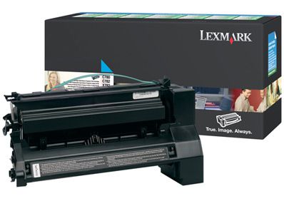 Lexmark C780  C782 Cyan High Yield Return Program Print Cartridge